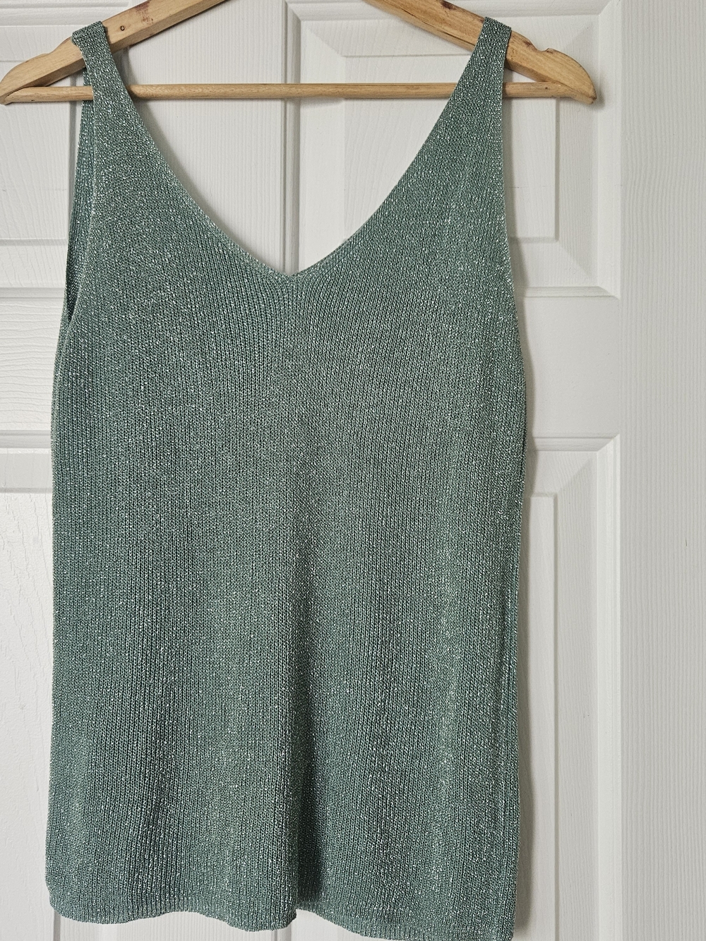 Silver green Italian top - S/M